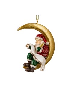 Елочная игрушка Erich Krause Decor. Дед Мороз на месяце / 62454 Erich krause