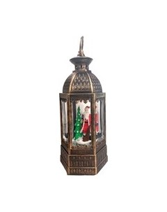 Световая фигурка Лючия Зимние узоры Санта у елки / RB-229