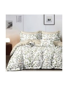 Комплект постельного белья Поплин Luxe 2сп с европростыней / П-355 Alleri