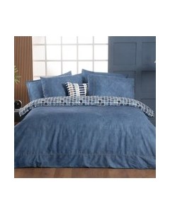 Комплект постельного белья Sarev Сатин Евро / N140 Sensa v1/Indigo
