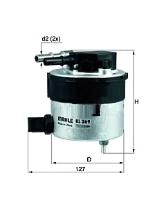 Топливный фильтр Knecht/Mahle KL569 Knecht/mahle