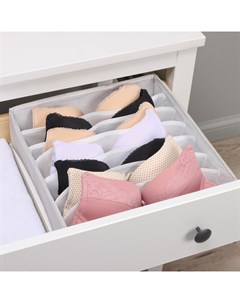 Органайзер для хранения белья, 7 ячеек, 34×30,5×10 см, серый Ladо́m