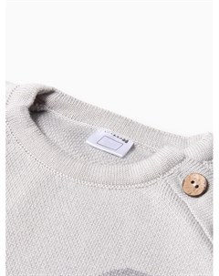 Комбинезон вязаный «Мордочка», рост 80-86 см, серый Крошка я