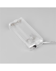 Гирлянда «Нить» 2 м с насадками «Сова», IP20, прозрачная нить, 10 LED, батарейки AAх2 (нет в комплекте), свечение тёплое белое Luazon lighting