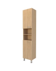 Шкаф - пенал для ванной комнаты «Палермо 400», 400×292×1900 мм, цвет дуб светлый Logro