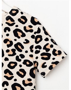 Футболка для девочки укороченная : Trendy, бежевая, размер 28, рост 86-92 см Kaftan