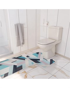 Коврики для ванной и туалета «Свэч», 2 шт., 50×80 см, 40×50 см Доляна