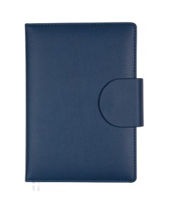 Ежедневник недатированный А5, 136 листов, . Norwich, твёрдая обложка с поролоном из искусственной кожи, 2 ляссе, тонированный блок 70 г/м², синий Devente