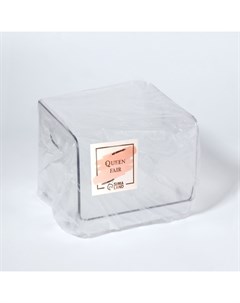 Органайзер для хранения, с ручками, 1 секция, 16.5×15×13 см, прозрачный Qf