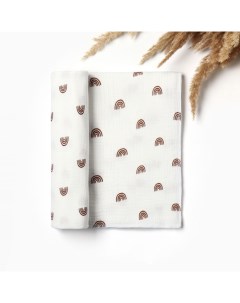 Пелёнка двухслойная «» Boho rainbow, 130×100 см, хлопок 100% Крошка я