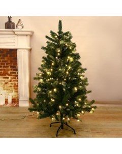 Искусственная ёлка с гирляндой Led «. Эксклюзив» 120 см d нижнего яруса 75 см, 332 ветки отгибаются Зимнее волшебство