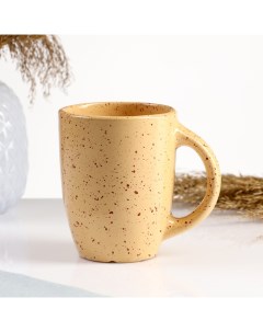 Кружка «Каракум», 350 мл, 8,5×11 см, жёлтая Борисовская керамика