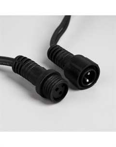 Гирлянда «Занавес» 2×6 м, IP65, УМС, тёмная каучуковая нить, 1000 LED, свечение белое, 220 В Luazon lighting