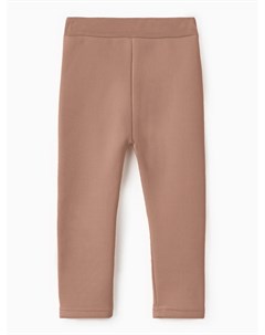 Легинсы для девочки на флисе, коричневые, рост 140 см Collorista