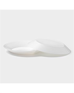 Сервиз столовый HARENA, 18 предметов, d=25/23.5/19 см, стеклокерамика, белый Luminarc