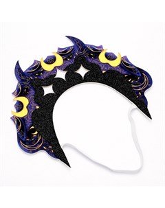Кокошник карнавальный «Тёмный», фетр Волшебная маска