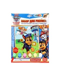 Картина по номерам MultiArt Щенячий патруль / CANV17X23-113764 Multiart