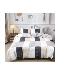 Комплект постельного белья Alleri Перкаль Elite 2сп с европростыней / Пер-151