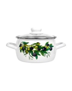Кастрюля Лысьвенские эмали Оливковая ветвь С-4213 САП2/4