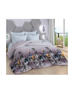 Комплект постельного белья Milanika Зебра Микс Семейный Миланика