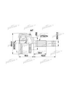 ШРУС Patron PCV1445 Патрон