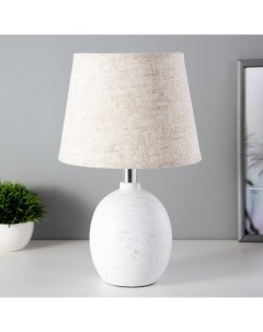 Лампа настольная 21196/1 E14 40 Вт белый-серый 20×20×35 см Risalux
