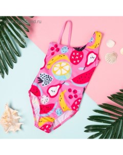 Купальник детский «Фрукты», рост 98-104 см (30), розовый Kaftan