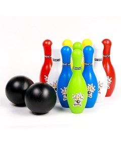 Набор игровой «Боулинг», 10 кеглей, 2 шара, МИКС Uztoy