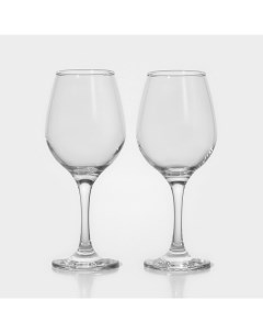 Бокалы для вина «Амбер», 365 мл, набор 2 шт., стекло, прозрачные Pasabahce