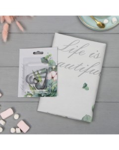 Набор Eucalyptus: полотенце 40×73 см, саржа 190 г/м², формочки для печенья Этель