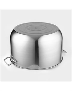 Кастрюля, 40 л, d=45 см, цельнотянутая, нержавеющая сталь Amet