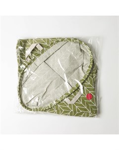 Корзина для белья «Зигзаг», 35×35×60 см, зелёная Доляна