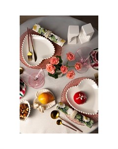 Тарелка «Сердце», d=30 см, фарфор, белая Magistro