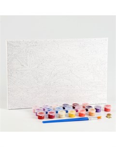 Картина по номерам на холсте с подрамником «Игра дельфинов» 20×30 см Школа талантов