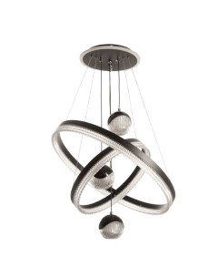 Люстра потолочная «Ансел», LED, 174 Вт, 3000-6000К, черный, 60×60×120 см Bayerlux