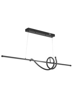 Светильник «Изгибы»LED 32 Вт 6000К чёрный 100×18-110 см Bayerlux