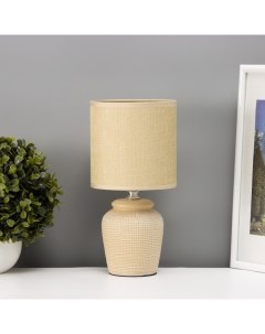 Настольная лампа с абажуром «Катрина», Е14, 40 Вт, бежевый, 13×13×27 см Risalux