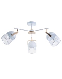 Люстра «Бирасо», 3×60 Вт, E27, белый-золото, 58×58×40 см Bayerlux