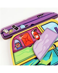 Рамка - вкладыш «Машинка», 33 детали Лесная мастерская