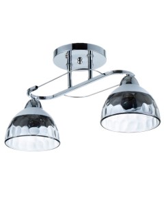 Люстра потолочная «Аквила», 2хЕ27, 40 Вт, хром, 45×15×22 см Bayerlux