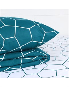Постельное бельё 2-спальное «» Emerald hexagon, бязь Этель