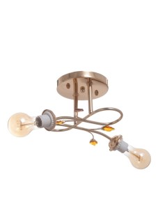 Люстра «Детта», БП, 2×40 Вт Е27, золото, МОДЕЛЬ: 2595290 Bayerlux