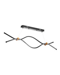 Светильник «Волны» LED 32 Вт 6000К чёрный 100×18-85 см Bayerlux