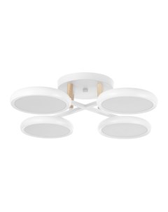 Люстра потолочная «Алис», 4хLED, 96 Вт, 3000-6000К, белый, 60×60×13 см Bayerlux