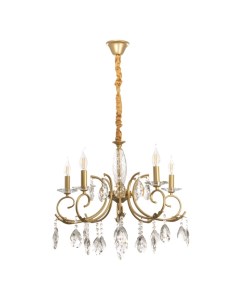 Люстра «Инесса» 5хЕ14 40 Вт латунь 64×64×100 см Bayerlux