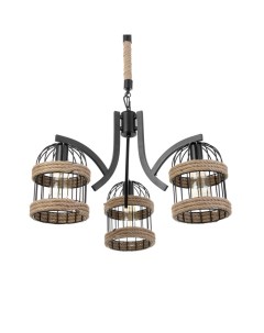 Люстра «Сенза» 3хЕ27 черный 44×39×20 см Bayerlux