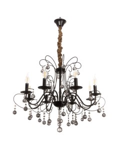 Люстра «Мадера» 8хЕ14 40 Вт черный 72×72×100 см Bayerlux