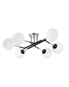 Люстра «Индис» 6хЕ27 40 Вт черно-хромовый 60×60×26 см Bayerlux