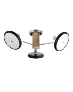 Люстра «Джулия», 3хLED, 72 Вт, 3000-6000К, черно-хромовый, 62×62×22 см Bayerlux