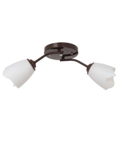 Люстра «Оникс» 2×15 Вт E27 15 Вт, коричневый, 50×15×15 см Bayerlux